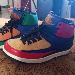 Retro y2k nike air jordans multicolor size 8